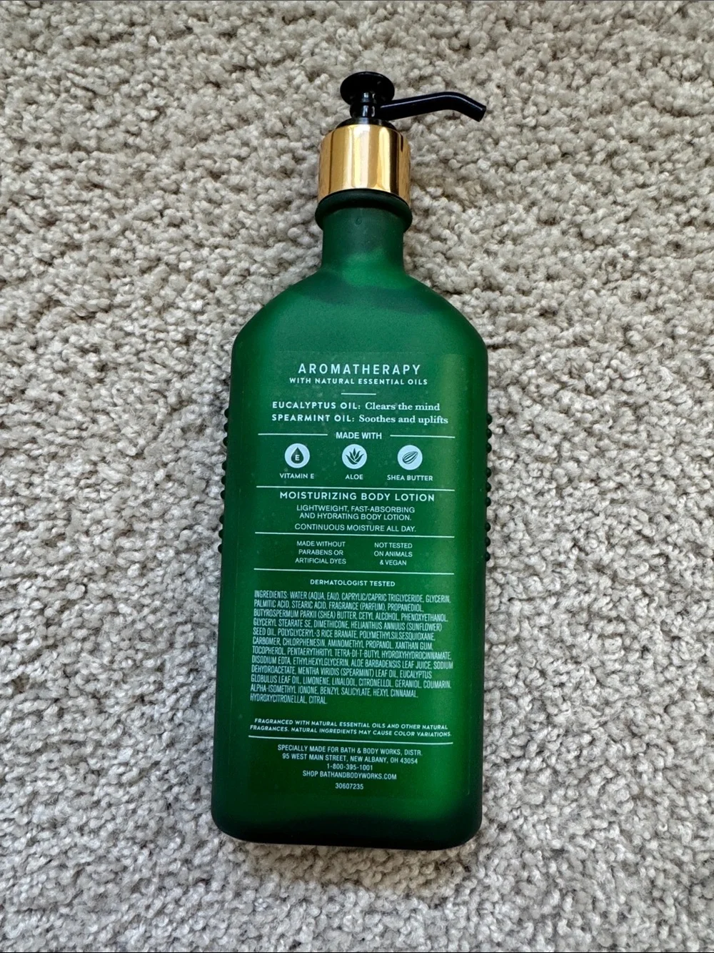 Bath & Body Works Green Aromatherapy Stress Relief Moisturizing Body Lotion